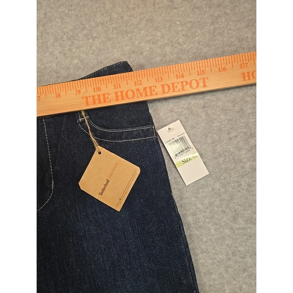Timberland Jeans Boys Size 4T Denim Pant Relaxed Fit Adjustable‎ Waist NWT